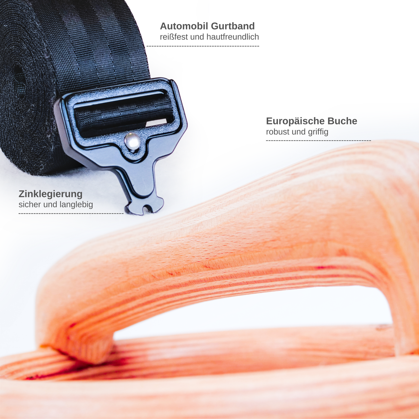 CALIRING 2-in-1 Trainingsringe für Boden- & Hängeübungen | Handgelenkschonendes Calisthenics Training